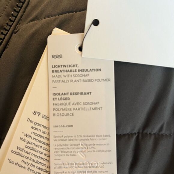 $420 Calvin Klein Stretch Fur Hooded Maxi Puffer Coat in Titanium, Small… - Picture 10 of 16